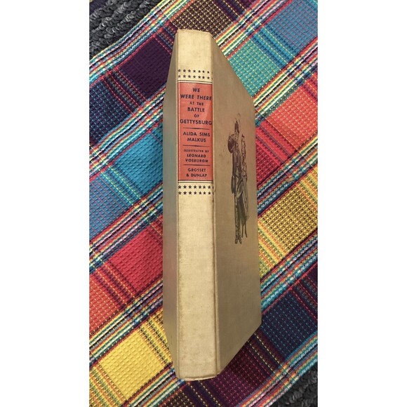 Vintage 1955 We Were At The Battle of Gettysburg Hardcover Book Grosset & Dunlap - Picture 3 of 13